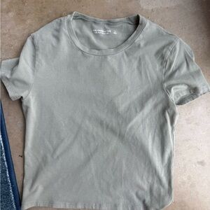 Abercrombie & Fitch Classic Sage Green Women's baby T Top. Size Small.